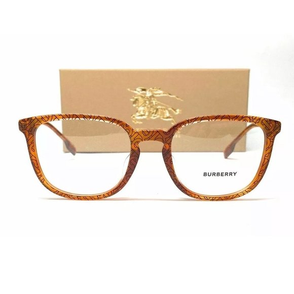 Burberry Men's Havana Square Eyeglasses! - Picture 2 of 3